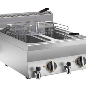 Elektro Fritteuse 2 x 10 lt. 18kW Tischgerät