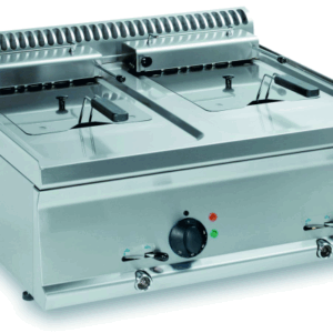 Elektro-Fritteuse Auftischgerät 2 x 8 Liter Becken