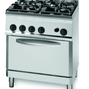 Gas-Herd mit 4 Brenner und Gas Backofen