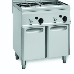 Gas-Nudelkocher 2 Becken 2x 23 Liter Standgerät