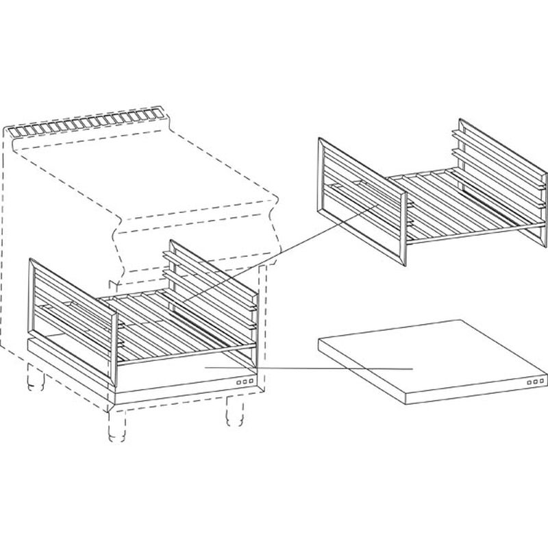 Heizregister für Unterbauten 80cm
