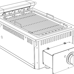 Elektro Grill 1 Heizzone Drop In 700 Breite 400mm