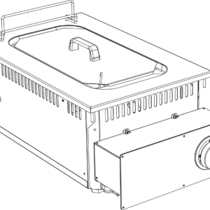 Elektro Fritteuse 10 Liter Drop In 700 Breite 400mm