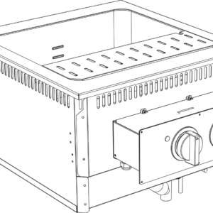 Elektro Nudelkocher 42 Liter Drop In 700 Breite 600mm