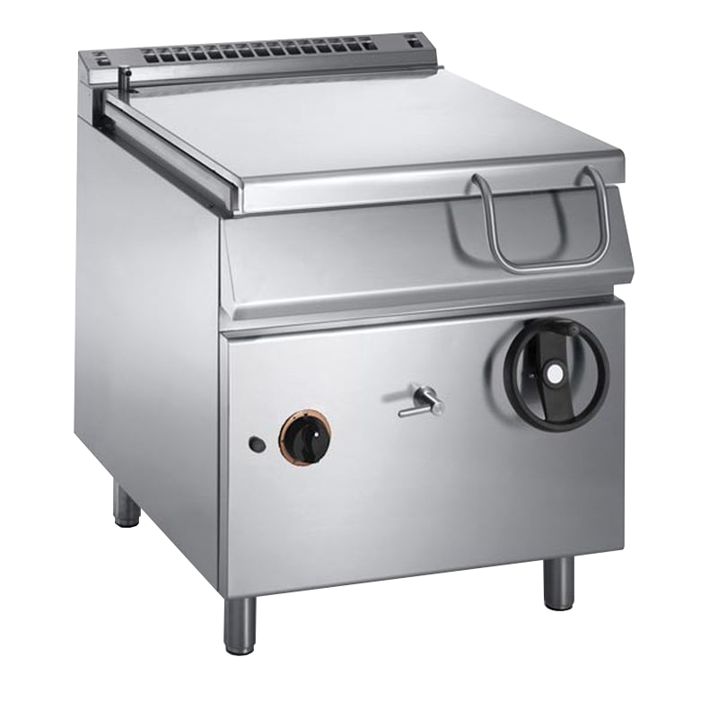 Gas-Kipp-Bratpfanne 60 L Compound-Stahl 14 kW
