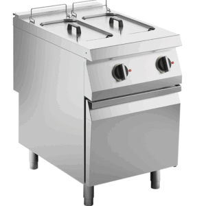 Elektro-Fritteuse 2 Becken je 10 L Standgerät 18kW