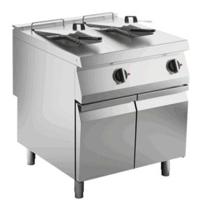 Elektro-Fritteuse 2 Becken je 15 L Standgerät 24kW