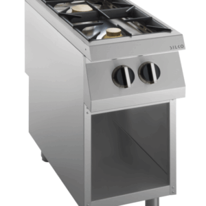 Gas-Kochfläche 2 Brenner 18 kW, offener Unterbau