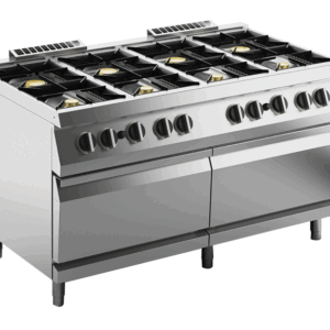 Gas-Herd 8 Brenner 70 kW mit Gas-Öfen 2x8kW