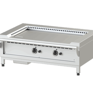 Gas Teppanyaki-Grill mit 2 Heizzonen 14 kW Tischgerät