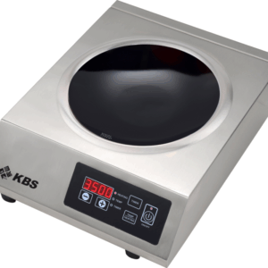 Induktionswok Edelstahlgehäuse 3,5 kW Schott-Ceran ® Glaskeramik-Kochfläche