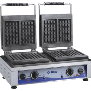 Waffeleisen mit 2 festen Backplatten für 4x Waffeln 10x17x1,5cm