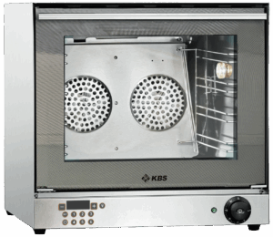 Heißluftofen 2,7 kW für 4 Bleche/Roste 430x320mm und digitaler Zeitanzeige