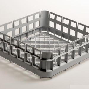 Gläserkorb eckig 15cm hoch aus Kunststoff