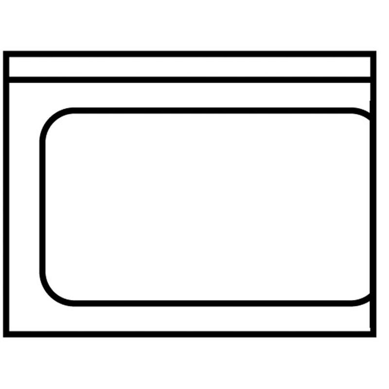 Ablauftisch 700mm Anbau links ohne Grundboden mit Aufkantung