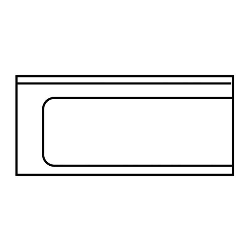 Ablauftisch 1200mm Anbau links ohne Grundboden mit Aufkantung