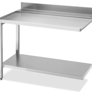 Ablauftisch Breite 120cm mit Grundboden, Anbau links