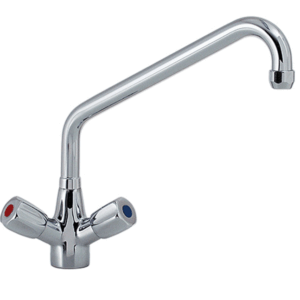 PREMIUM LEED Knebel-Mischbatterie mit Schwenkhahn 1/2 Zoll Wasseranschluß