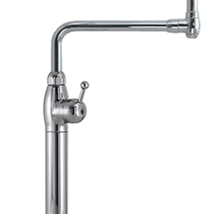 PREMIUM Knebel-Mischbatterie mit Doppel Schwenkhahn 1/2 Zoll Wasseranschluß