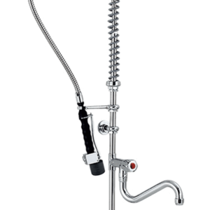 PREMIUM LEED Knebel-Geschirrwaschbrause mit Schwenkhahn und LOW-Flow Brause