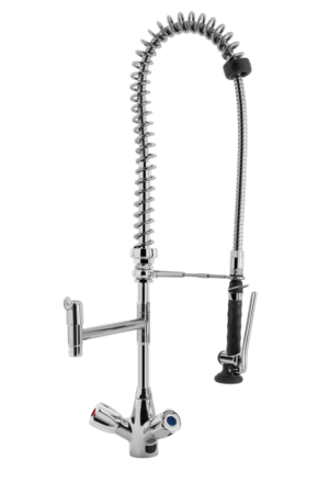 PREMIUM SHRINK Geschirrwaschbrause Schwenkhahn und BEST-Pro LOW-FLOW Brausekopf