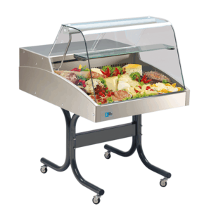 Mehrzweckvitrine Super 1500 mit geradem Glasaufbau