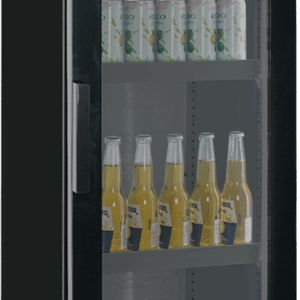 Glastürkühlschrank KBS 327 G Slim schwarz