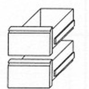 Schubladensatz 1/2 +1/2 für Kühltisch Classic