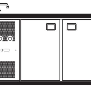 Getränketheke Paris mit 1 Becken links