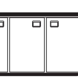 Getränketheke London mit 1 Becken rechts