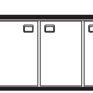 Getränketheke London mit 1 Becken links