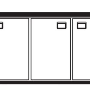 Getränketheke Palermo mit 1 Becken rechts