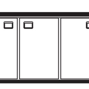 Getränketheke Palermo mit 1 Becken links
