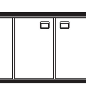 Getränketheke Napoli mit 2 Becken rechts