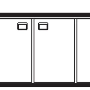 Getränketheke Napoli mit 2 Becken links