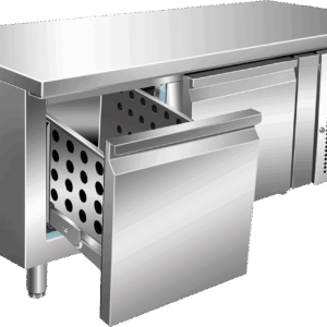 Unterbaukühltisch UKT 211 mit 2 Schubladen
