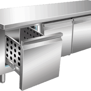 Unterbaukühltisch UKT 311 mit 3 Schubladen