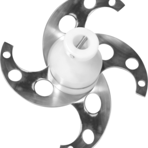 Emulsionsmesser 4 Klingen gelocht, mit Schaft