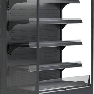 Wandkühlregal Variant 107 Black Line mit Nachtrollo