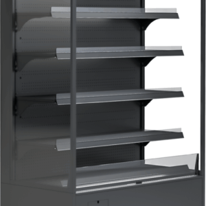 Wandkühlregal Variant 132 Black Line mit Nachtrollo