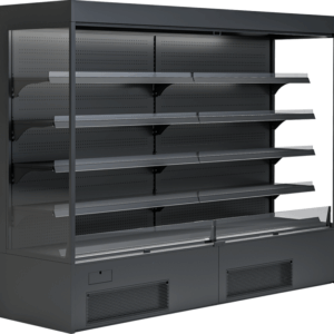 Wandkühlregal Variant 257 Black Line mit Nachtrollo