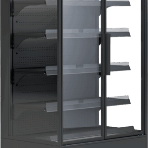 Wandkühlregal Variant 132 Black Line mit Drehtüren