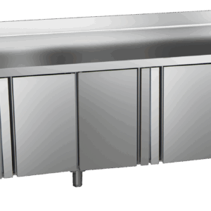 Kühltisch Ready KT4610 mit Arbeitsplatte, Aufkantung 4 Türen