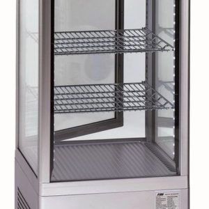 Tischkühlvitrine RT-78 G LED (silber)