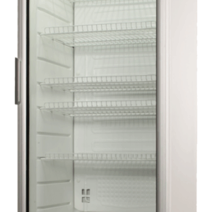 Glastürkühlschrank CD 350 weiß mit Schloss