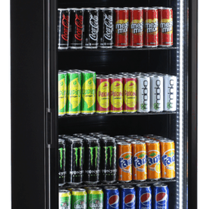 Glastürkühlschrank FLK 365 schwarz