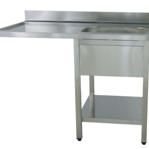 Spülcenter B 120cm - 1 Becken rechts - mit glatter Ablagefläche