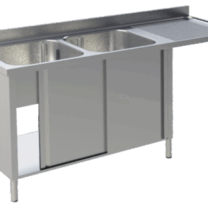 Spülcenter 2 Becken links Breite 160cm