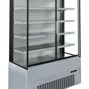 Wandkühlregal Edelstahl Cronus 1310 mit Drehtüren