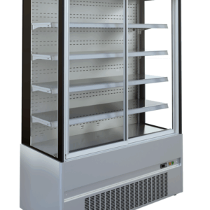 Wandkühlregal Edelstahl Cronus 1310 mit Schiebetüren